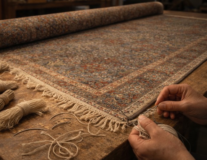 rug fringe repair